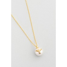 Yeni Yıl Yeniden Doğuş 18 Ayar Sarı Altın Kaplama 55 cm Gümüş Anka Kuşu Kolye