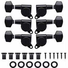 Hype Store Ab1-Bk Aktik Gitar Kaliteli Burgu Takımı Siyah Renk