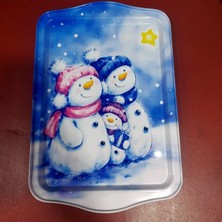 Es Dekor Büyük Metal Tepsi 33X22CM 1 Adet