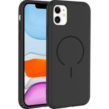 Tılsım Tekno iPhone 11 Kılıf M-Safe Şarj Özellikli Zore Meta Kapak - Siyah