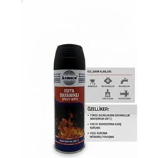 Akbelli Group Asmaco 600 C Isıya Dayanıklı Yanmaz Mat Egzoz, Mangal, Fırın, Soba, Sanayi Boyası 400 ml