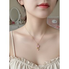 Kokoş Pinterest Çelik Kalpli Kolye