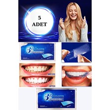 Uni Zer 5 Adet 3D Diş Beyazlatma Bandı Profesyonel 3D White Çay Kahve Sarı Leke Karşıtı Diş Şeritleri