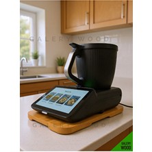 Galery Wood Thermomix Tm7 Slider, Ahşap Kaydırıcı, Masif Tezgah Üstü Stand, Özel Tasarım