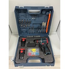 Banco Bn-5 Bn 5 Kömürsüz Darbeli Şarjlı Matkap Çelik Şanzıman 24V Çift Akülü Li-On Armut Batarya