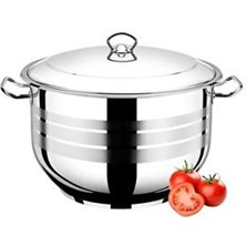 Berlin Vossa 30 cm Paslanmaz Çelik Büyük Derin Tencere Kolay Temizlik İçin Ergonomik Sap