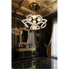 Bohem Aydınlatma 4'lü Gold Helezyon Çift Taraflı Model 3 Renk LED Modern Avize