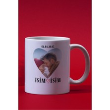 Dragon Store Sevgililere Özel Isimli ve Tarihli Hediyelik Kaliteli Kupa Bardak Özel Sevgililer Günü