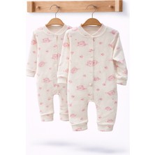 Can Baby Organik Pamuk 2'li Bebek Tulum Seti 0-3 / 3-6 Ay