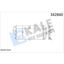 Kale 342840 - Klima Kondenseri Dacıa Duster Al-Al