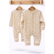 Can Baby Organik Pamuk 2'li Bebek Tulum Seti 0-3 / 3-6 Ay