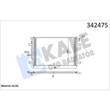 Kale 342475 - Klima Kondenseri Audı Audı A4 Seat Exeo-Exeo St Al-Al