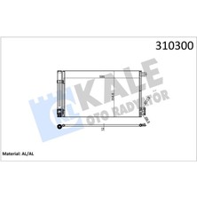 Kale 010ABC080 - Klima Kondenseri Combo D-Corsa D-E Adam-Bıpper-Tepee-Nemo 1.2-1.4 Hdı 08 Fıorıno 1.4-1.3d Mj 07 571×351X12