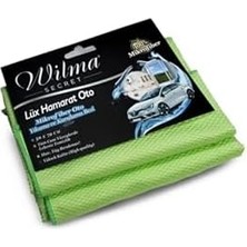 Secret Lüx Büyük Boy 50X70 cm Mavi 2 Adet - Profesyonel Yüksek Kalite Oto Yıkama ve Kurulama Bezi Cam Bezi (Yeşil)