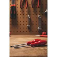 2'li Tornavida Seti | 6X125 mm Düz-Yıldız Uçlu Tornavida| Ergonomik Saplı Profesyonel Seri