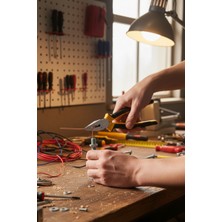 Çok Amaçlı Sağlam Ekonomik Pense 180 mm Ergonomik Pvc Izole Saplı Tel Kablo Kesme Sıyırma Sıkma