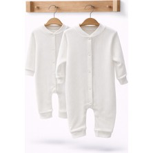 Can Baby Organik Pamuk 2'li Bebek Tulum Seti 0-3 / 3-6 Ay