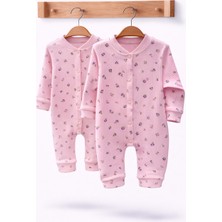 Can Baby Organik Pamuk 2'li Bebek Tulum Seti 0-3 / 3-6 Ay