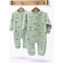 Can Baby Organik Pamuk 2'li Bebek Tulum Seti 0-3 / 3-6 Ay