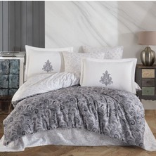 SHC4200 Çift Kişilik Saten Nevresim Mirabel Gri