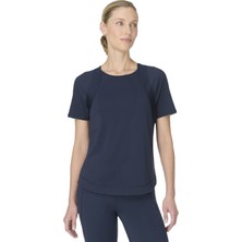 Sweaty Betty Breathe Easy Kadın Mavi Fitness Tişört