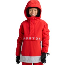 Burton Frostner 2l Anorak Jacket Unisex Çocuk Kırmızı Snowboard Ceketi