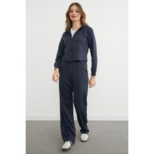 FullaModa Basic Kapüşonlu Çimalı Modal Eşofman Takımı