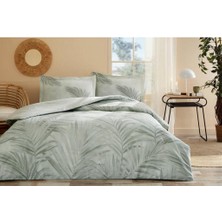 SHC4200 Özdilek Çift Kişilik Ranforce Nevresim Takımı Ravenea Yeşil