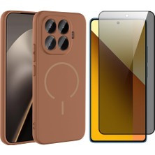 Vendas Xiaomi 15T Pro Kılıf M-Safe Şarj Özellikli Zore Meta Kapak + Hayalet Ekran Koruyucu