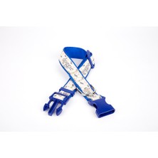 SHC4200 Köpek ve Pati Desenli Dokuma Köpek Boyun Tasması 3 cm x 36-60 cm