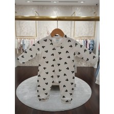 Kidzes Raporlu %100 Pamuklu Unisex Desenli Tulum