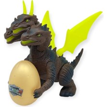 SHC4200 3 Başlı Mitolojik Ejderha - Pilli Yerde Gezen Sesli Figür