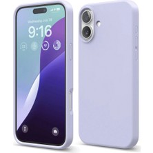 TE Dükkan Buğz Iphone 16 Plus Kılıf Nano Içi Kadife Silikon - Lila