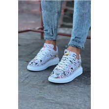 SHC4200 Dergi Desenli Boyalı Erkek Ayakkabı