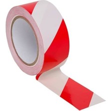 SHC4200 Yer Işaretleme Bandı Kırmızı Beyaz 50 mm 30 Metre