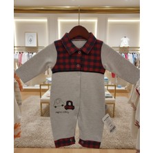 Kidzes Raporlu %100 Pamuklu Unisex Desenli Tulum