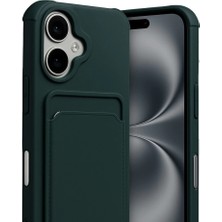 Buğz Apple Iphone 17 Kelvin Kartvizitli Silikon - Koyu Yeşil