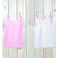 Blackspade Kız Çocuk Atlet 2li Paket 1297 - Beyaz