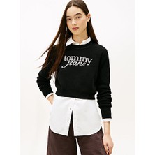 Tommy Hilfiger Tjw Chenille Logolu Crop Kazak