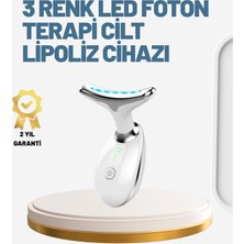 Cilt Yenileyici Şarjlı Güzellik Aleti – Pozitif/negatif Iyon, Titreşimli Masaj ve Kırmızı-