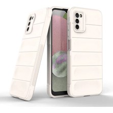 Buğz Samsung Galaxy A03S Kılıf Optimum Silikon - Krem