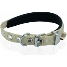 SHC4200 Softlu Köpek Boyun Tasması 1,5 cm x 35 cm Haki