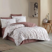 SHC4200 Çift Kişilik Ranforce Nevresim Takımı Calvina Kahve