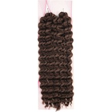 SHC4200 Nice Bulk Afro Su Dalgası Saç / Koyu Kahve