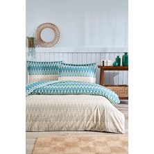 SHC4200 Özdilek Çift Kişilik Ranforce Nevresim Takımı Flame Stitch