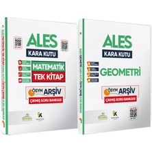 Karakutu Yayınları  ALES Matematik Tek Kitap ve Geometrinin Kara Kutusu Konu Ö.d.çözümlü Çıkmış Soru Bankası Seti