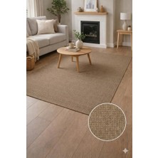 Miabella Home Jüt Hasır Halı Kaymaz Jüt Halı Yıkanabilir Jüt Kilim Salon Antre Mutfak Halısı