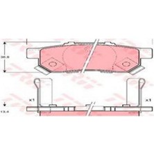 TRW Xmpdby Arka Balata Civic V 1.6 Ie Vtec-1.6 Vti 95-01 Jazz Ii 1.2 802-08 1.4 02 Abs Li