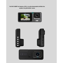 SARVONA Park Modlu 3 Kameralı Araç Kayıt Cihazı 1080P Ön Kamera 2’’ Ekran