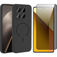 Vendas Xiaomi 15T Pro Kılıf M-Safe Şarj Özellikli Zore Meta Kapak + Hayalet Ekran Koruyucu